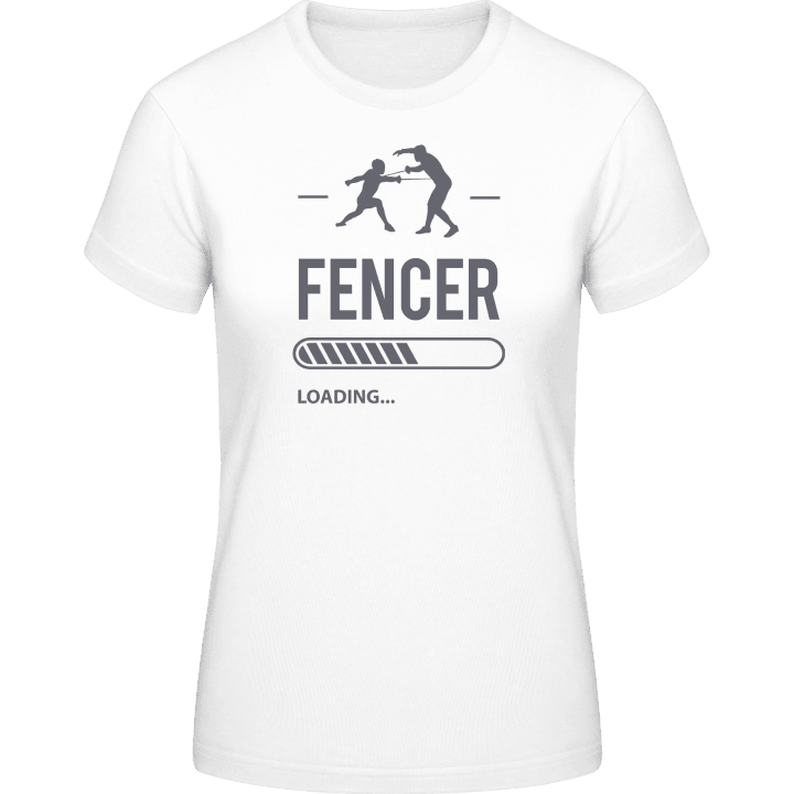 Fencer Loading T-shirt för kvinnor contain pic