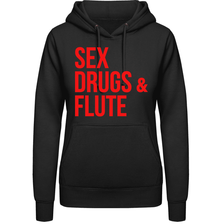 Sex Drugs And Flute Sudadera con capucha para mujer contain pic
