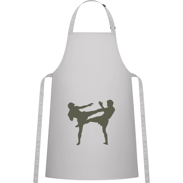 Kickboxing Sillouette Kitchen Apron contain pic