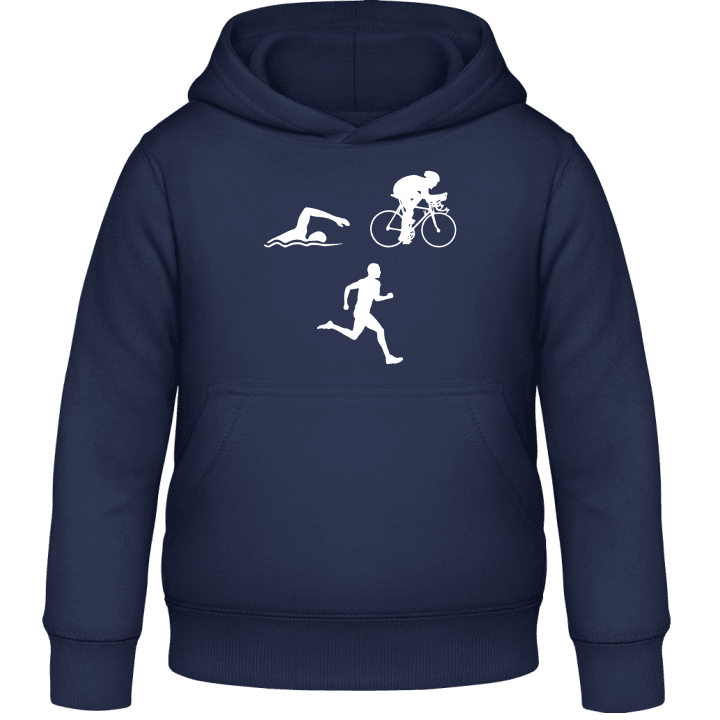 Triathlete Silhouette Barn Hoodie contain pic