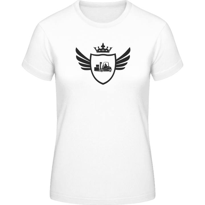 Warehouseman Coat Of Arms Winged T-skjorte for kvinner contain pic