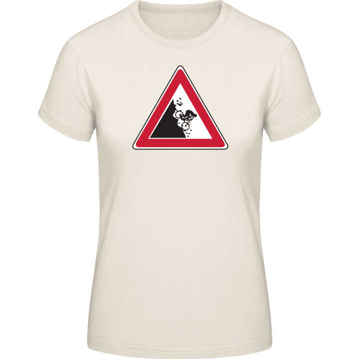 Mountain Biker Sign T-skjorte for kvinner contain pic