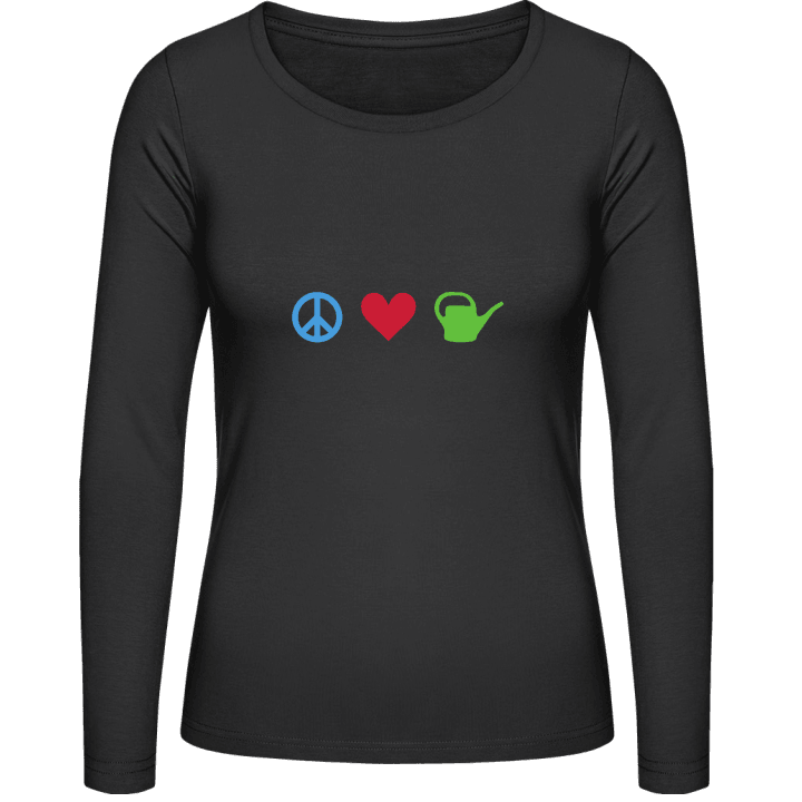 Peace Love Gardening Naisten pitkähihainen paita 0 image