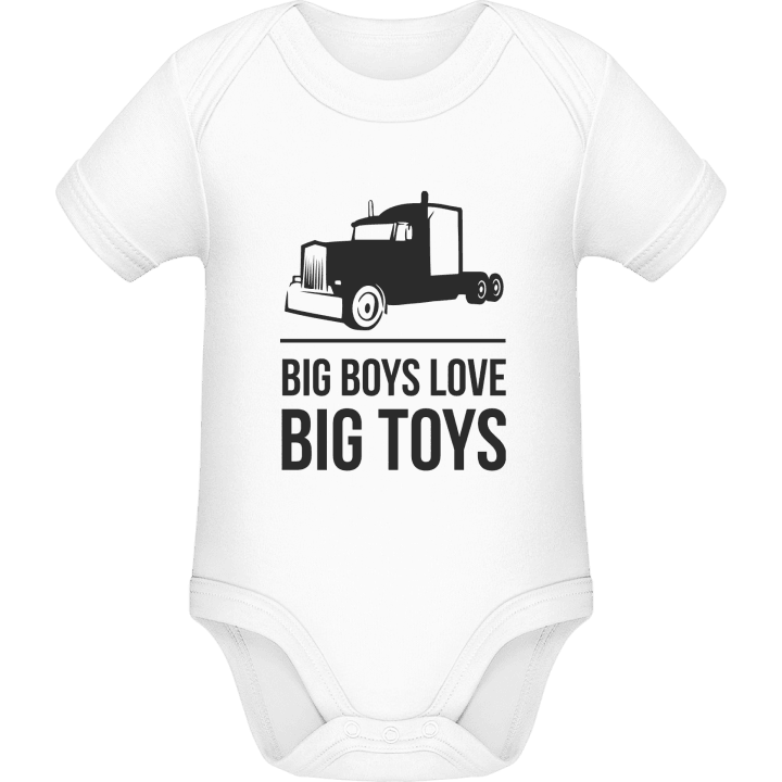 Big Boys Love Big Toys Baby Romper contain pic
