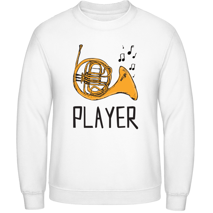 French Horn Player Illustration Sweatshirt 0 image