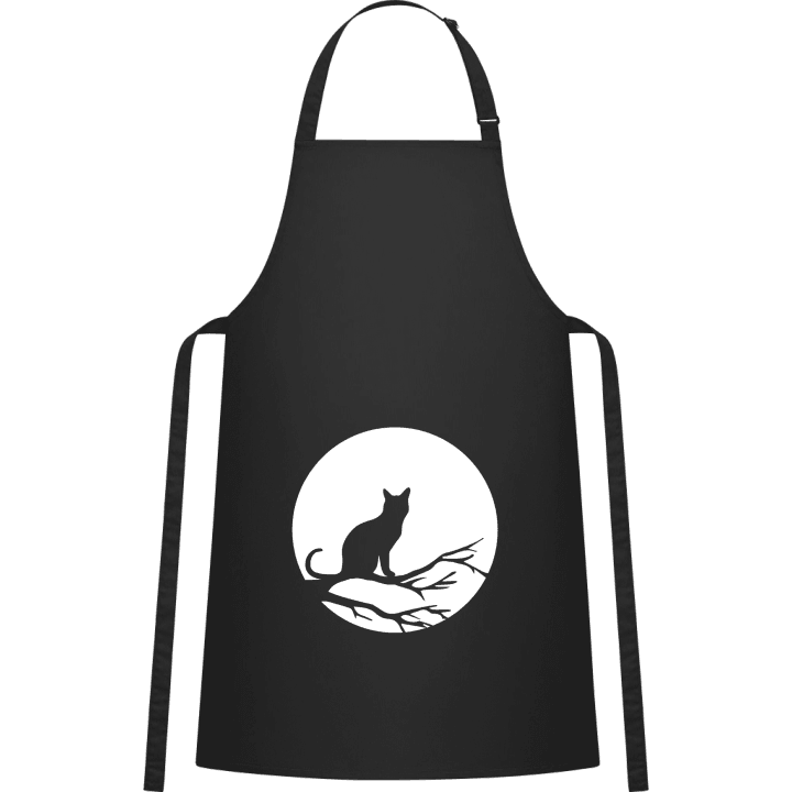 Cat in Moonlight Kitchen Apron 0 image