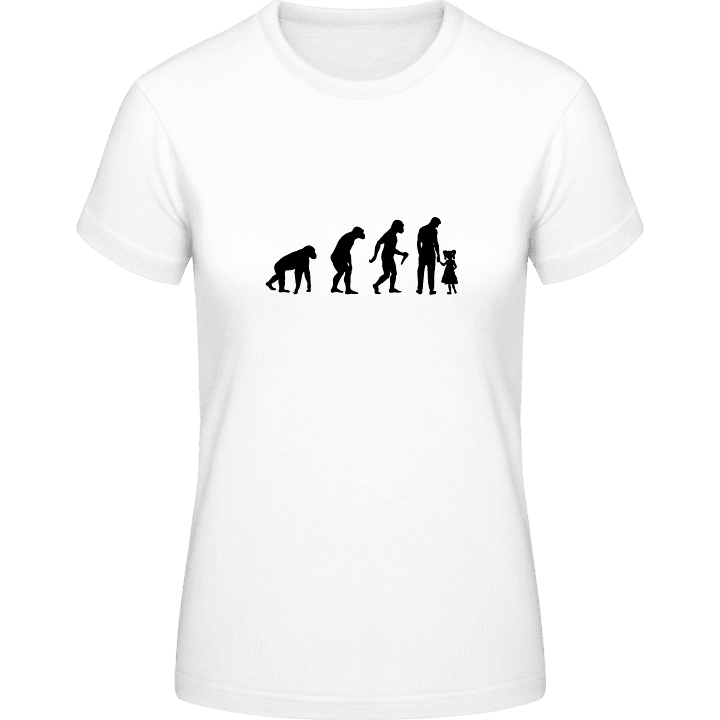 Dad And Daughter Evolution T-skjorte for kvinner 0 image