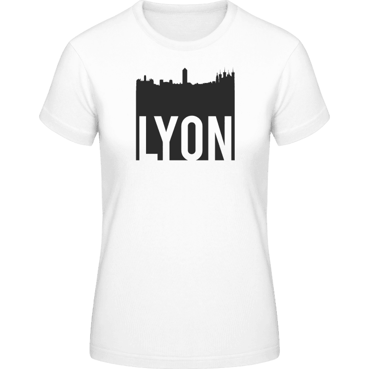 Lyon City Skyline Camiseta de mujer contain pic
