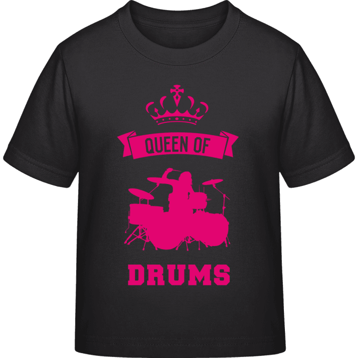 Queen Of Drums T-skjorte for barn contain pic