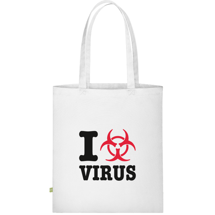 I Love Virus Stofftasche contain pic