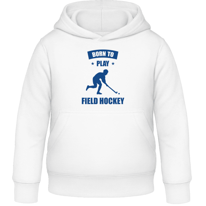 Born To Play Field Hockey Felpa con cappuccio per bambini contain pic