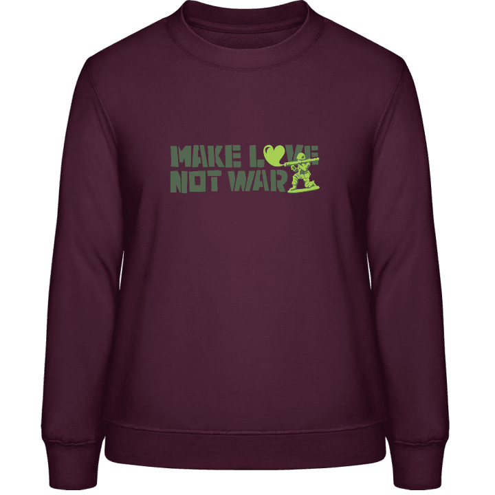 Make Love Not War Soldier Sweat-shirt pour femme contain pic