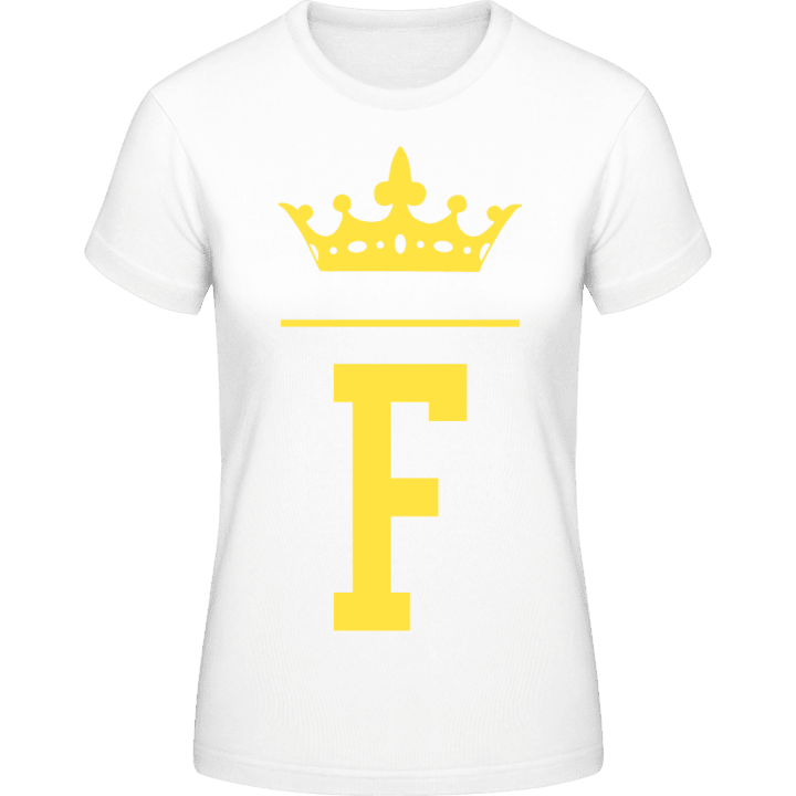 F Royal Initial T-shirt pour femme 0 image