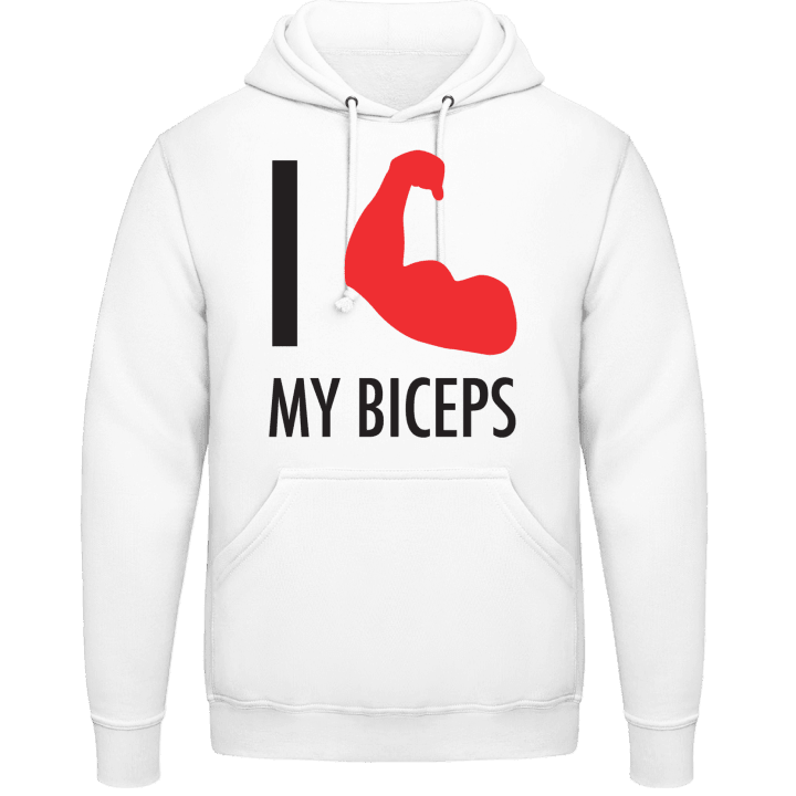 I Love My Biceps Felpa con cappuccio contain pic