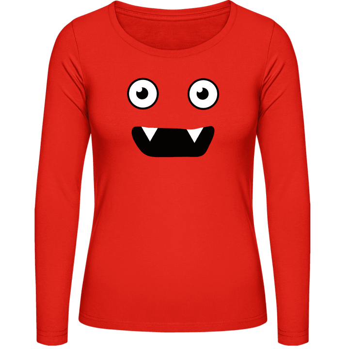 Monster Face Women long Sleeve Shirt 0 image