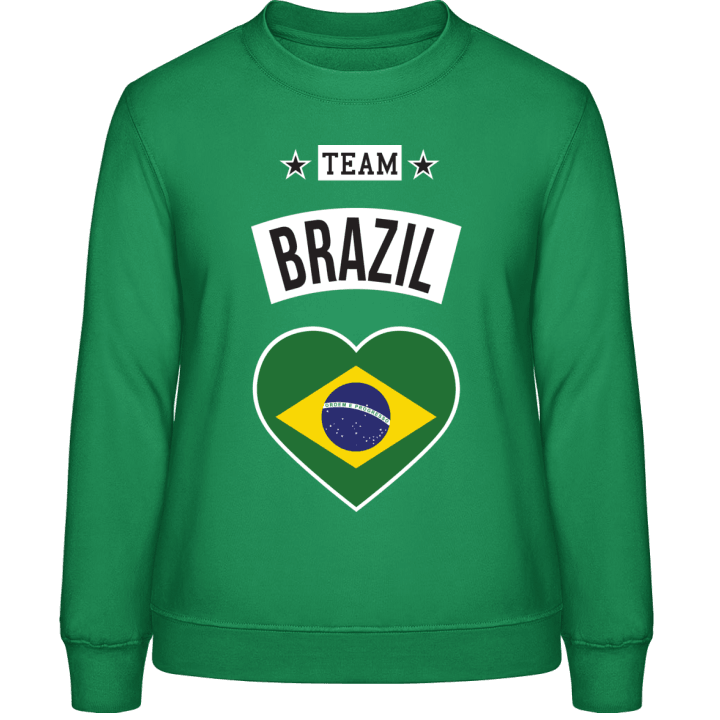 Team Brazil Heart Women Sweatshirt contain pic