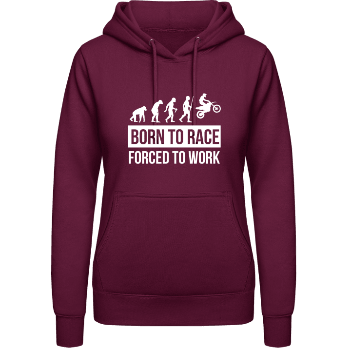 Born To Race Forced To Work Sudadera con capucha para mujer 0 image