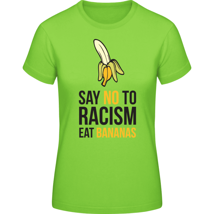 No Racism Eat Bananas Vrouwen T-shirt 0 image