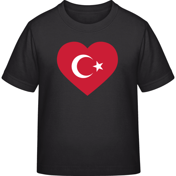 Turkey Heart Flag T-skjorte for barn contain pic