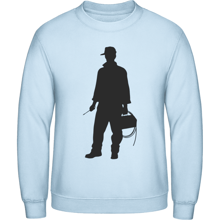 Electrician Silhouette Sweatshirt contain pic