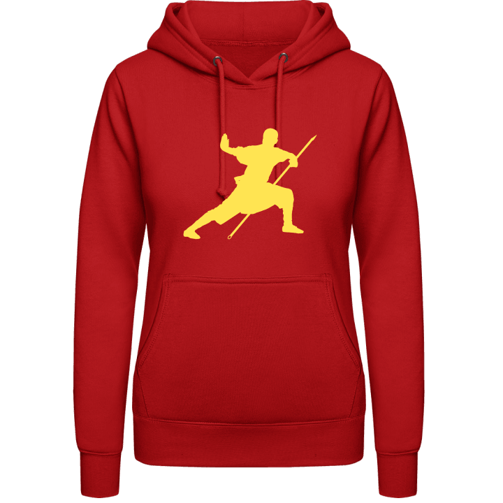 Kung Fu Silhouette Vrouwen Hoodie contain pic