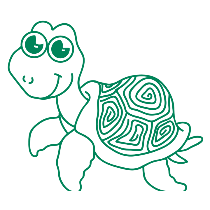 Turtle Comic Outline T-shirt för barn 0 image