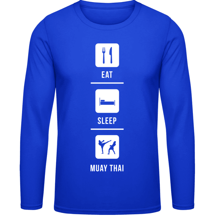 Eat Sleep Muay Thai T-shirt à manches longues contain pic