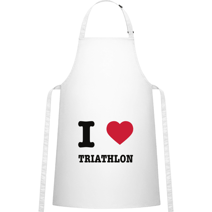 I Love Triathlon Kitchen Apron contain pic