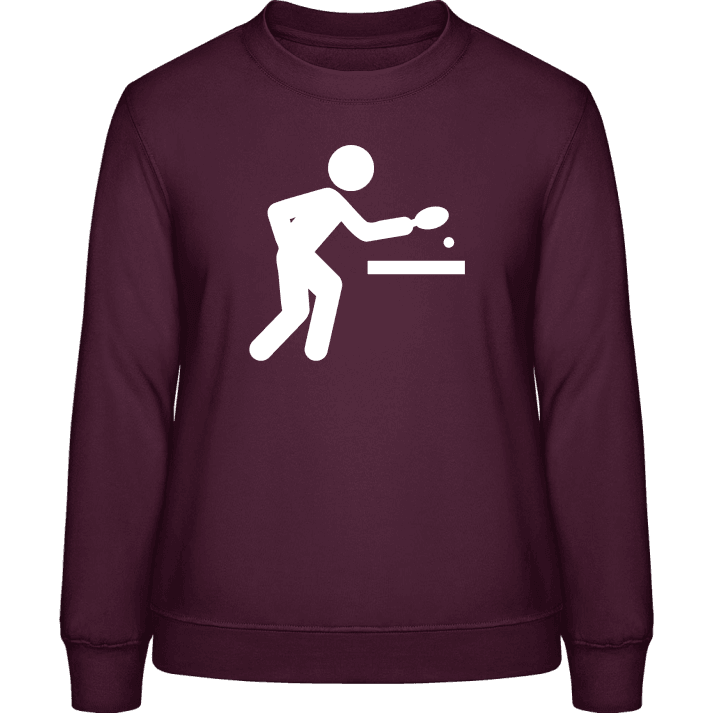 Ping-Pong Table Tennis Sweatshirt för kvinnor contain pic