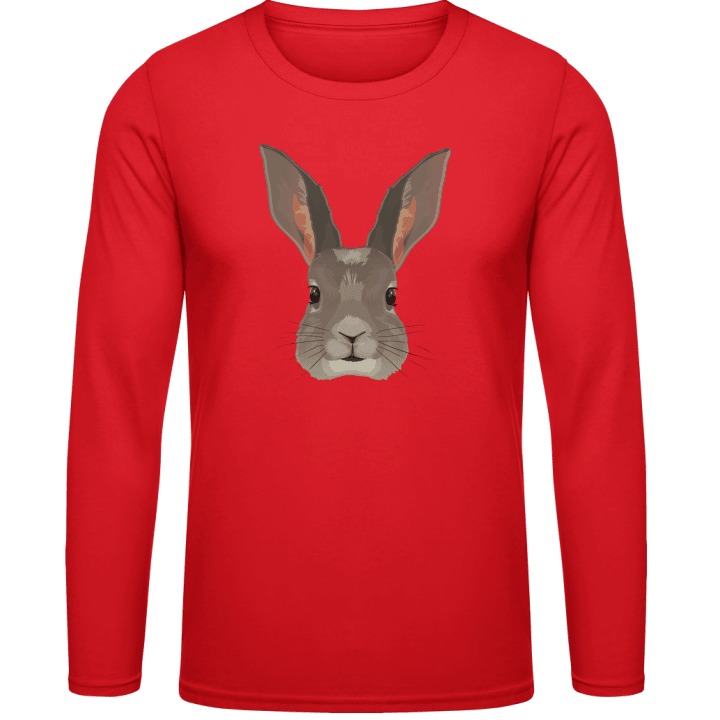 Hasen Kaninchen Kopf Realistisch Langarmshirt 0 image