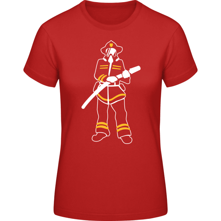 Firefighter Silhouette Women T-Shirt contain pic