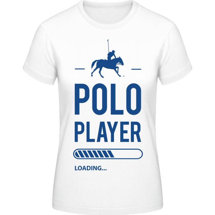 Polo Player Loading T-shirt för kvinnor contain pic