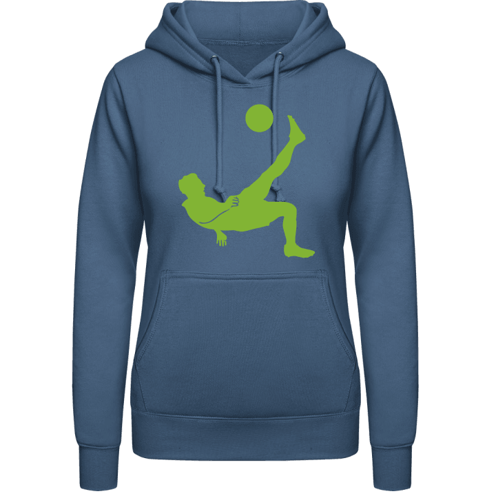 Kick Back Soccer Player Vrouwen Hoodie contain pic