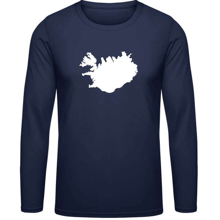 Iceland Map Shirt met lange mouwen contain pic