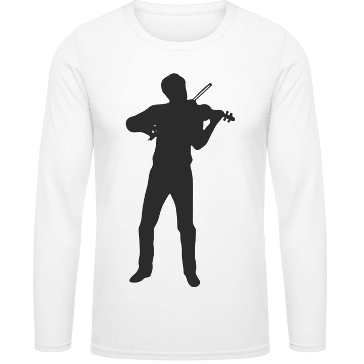 Violinist Silhouette Long Sleeve Shirt contain pic