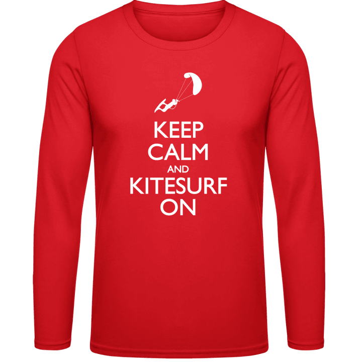 Keep Calm And Kitesurf On Langarmshirt contain pic