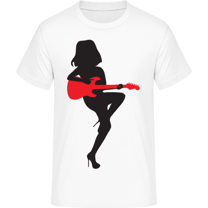 Guitar Chick Camiseta contain pic