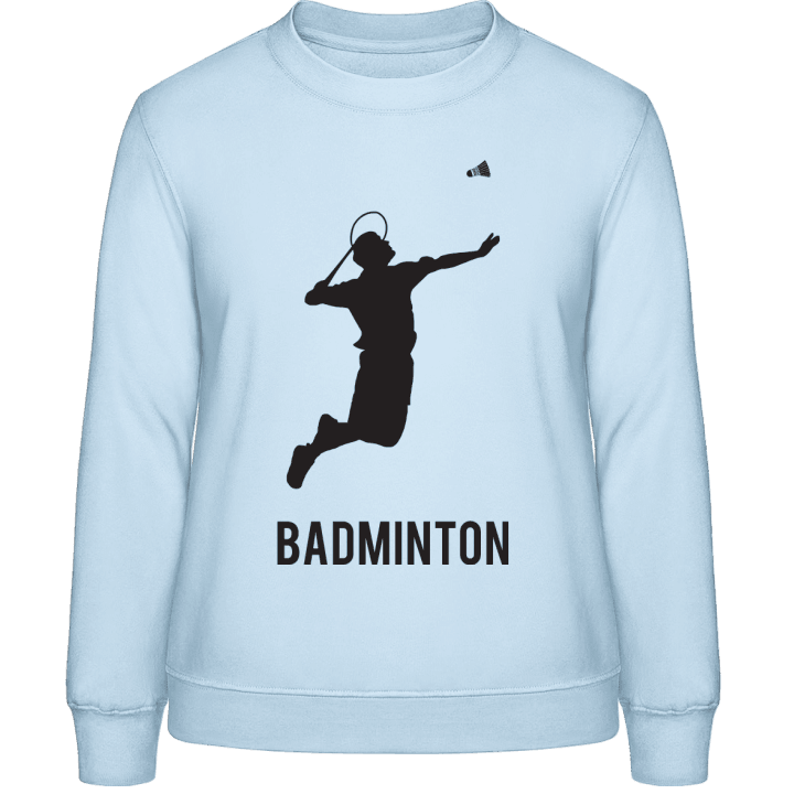 Badminton Player Silhouette Sweatshirt för kvinnor contain pic