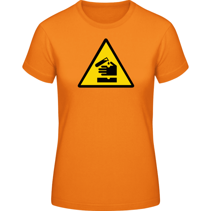 Corrosive Danger Acid Camiseta de mujer contain pic