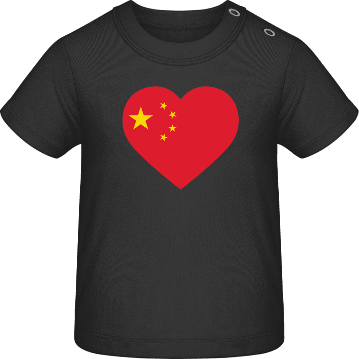 China Heart Flag Baby T-skjorte contain pic