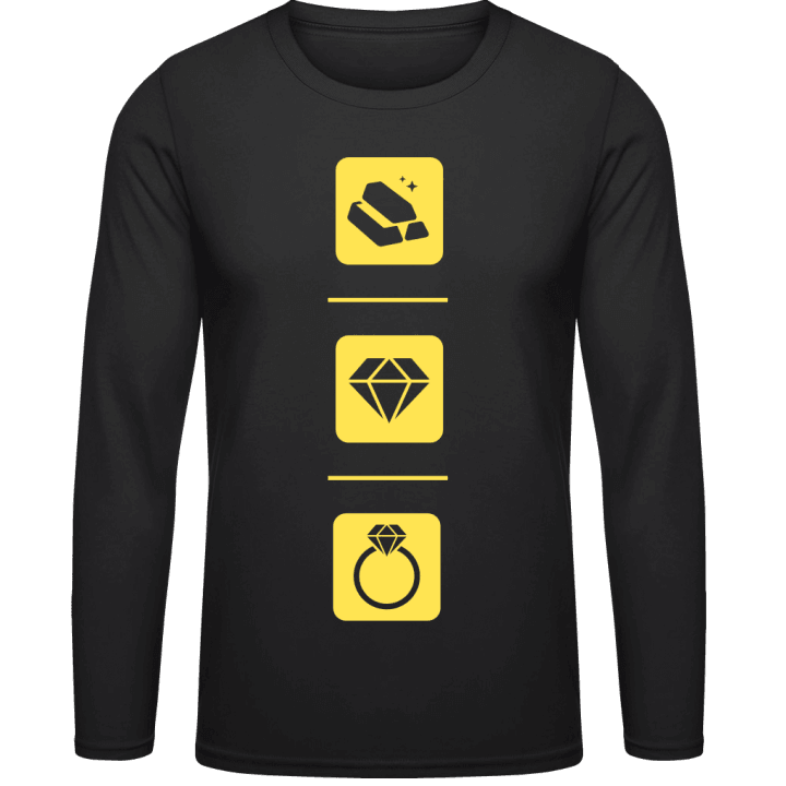 Gold Diamond Ring T-shirt à manches longues 0 image