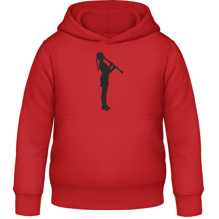 Clarinetist Silhouette Female Barn Hoodie contain pic