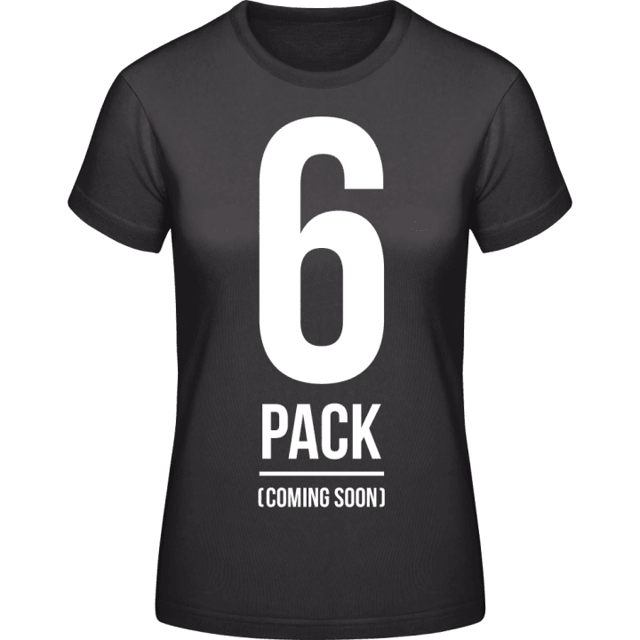 6 Pack Coming Soon T-shirt för kvinnor contain pic