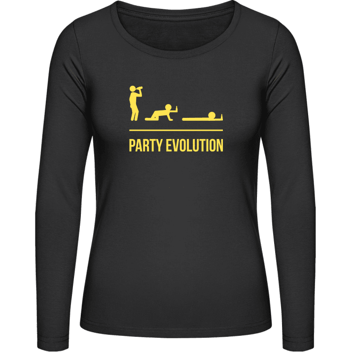 Party Evolution Frauen Langarmshirt contain pic