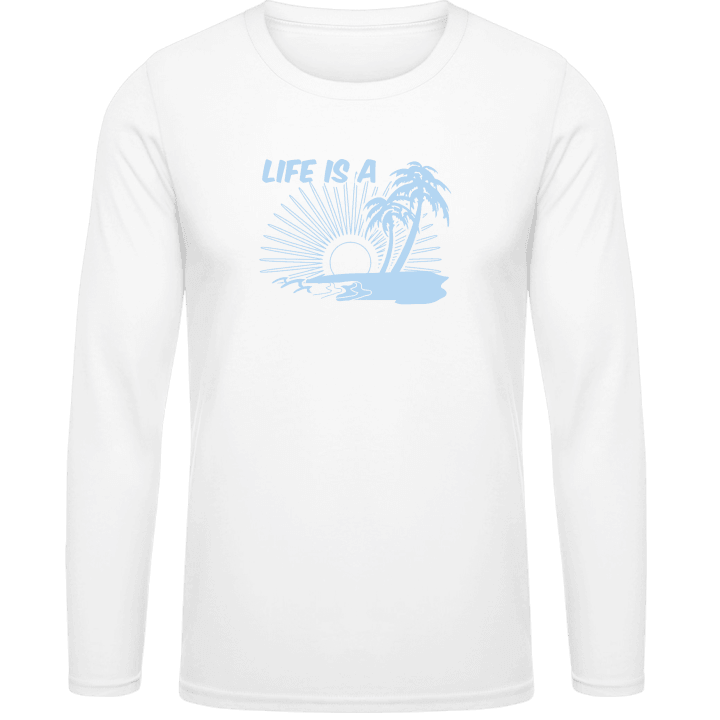 Life Is A Beach Langermet skjorte contain pic