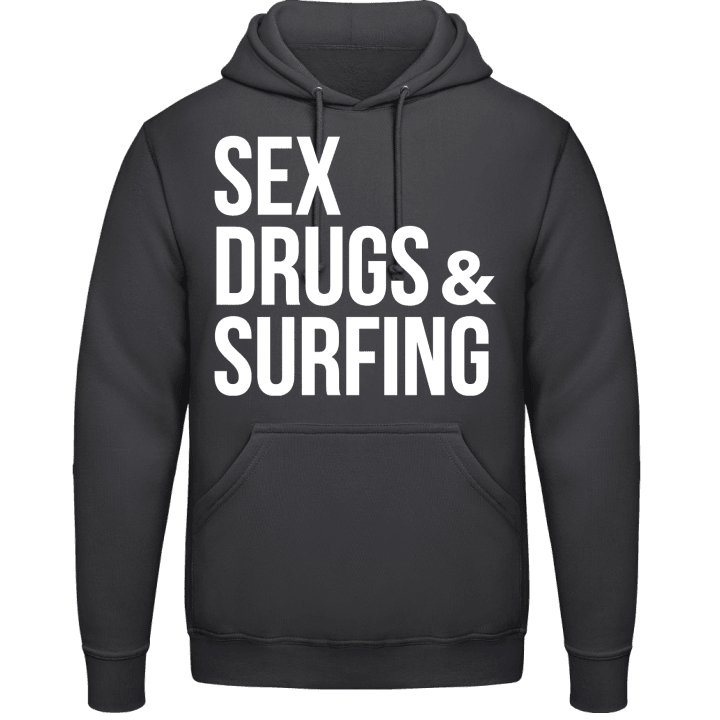 Sex Drugs and Surfing Felpa con cappuccio contain pic