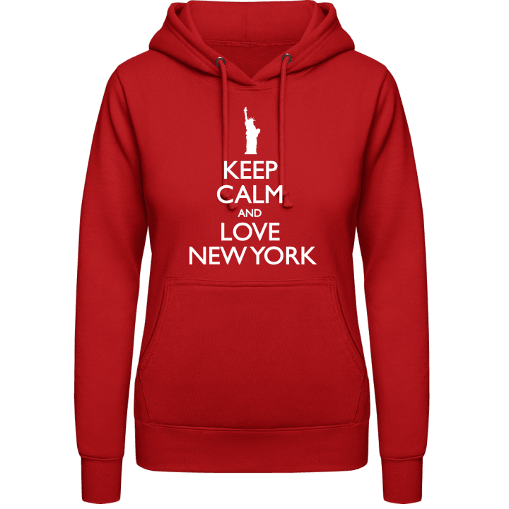 Statue Of Liberty Keep Calm And Love New York Hoodie för kvinnor contain pic