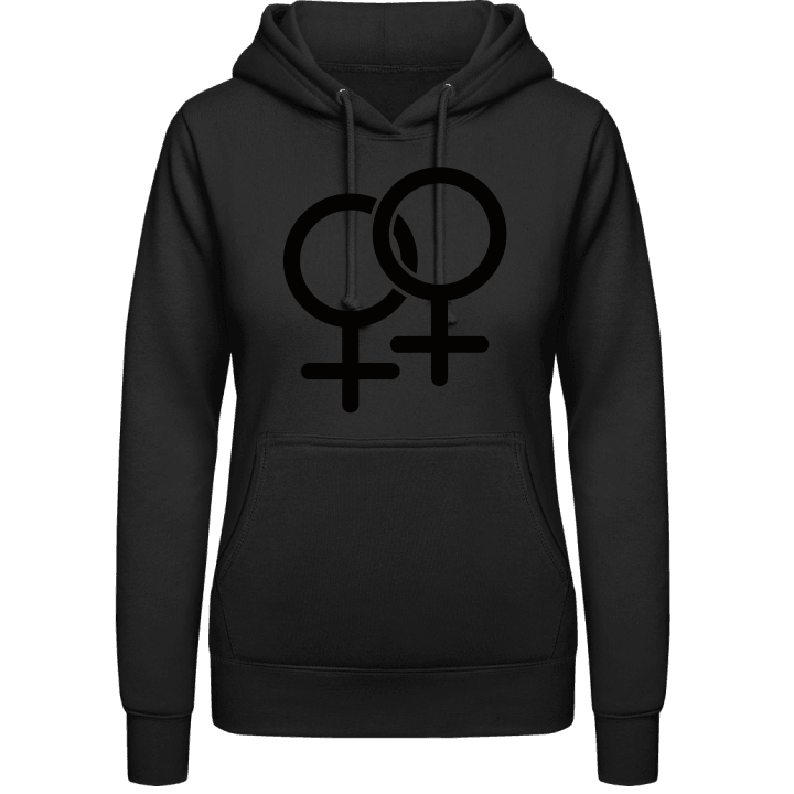 Lesbian Symbol Hoodie för kvinnor contain pic