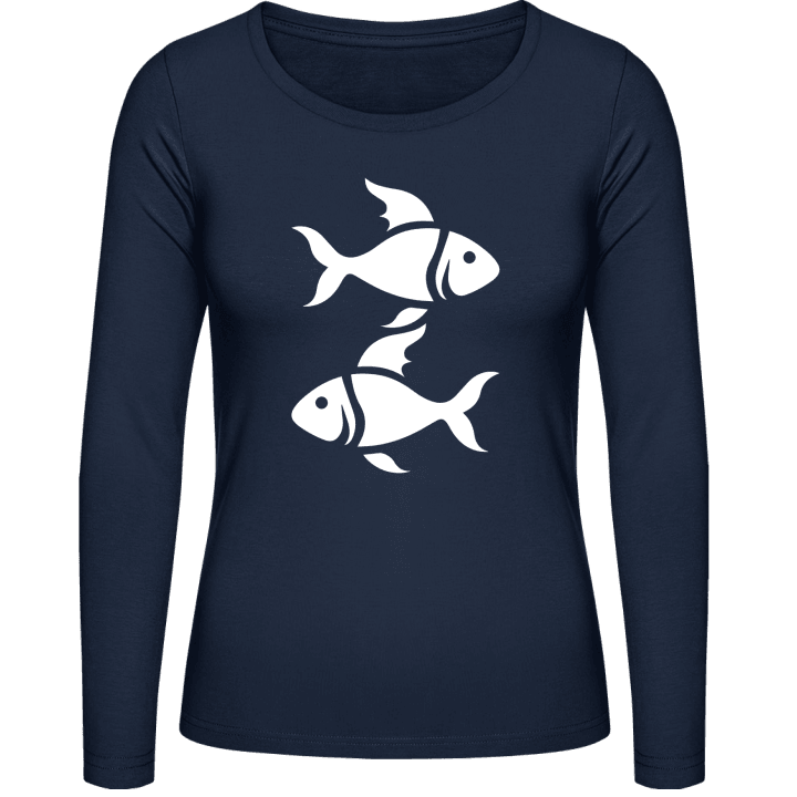 Fish Zodiac Langermet skjorte for kvinner 0 image