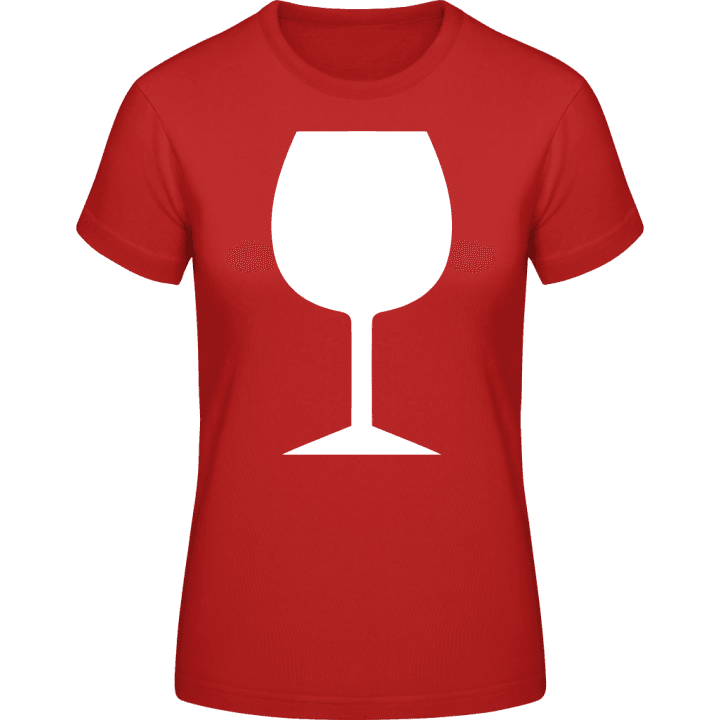 Wine Glas Silhouette Vrouwen T-shirt 0 image